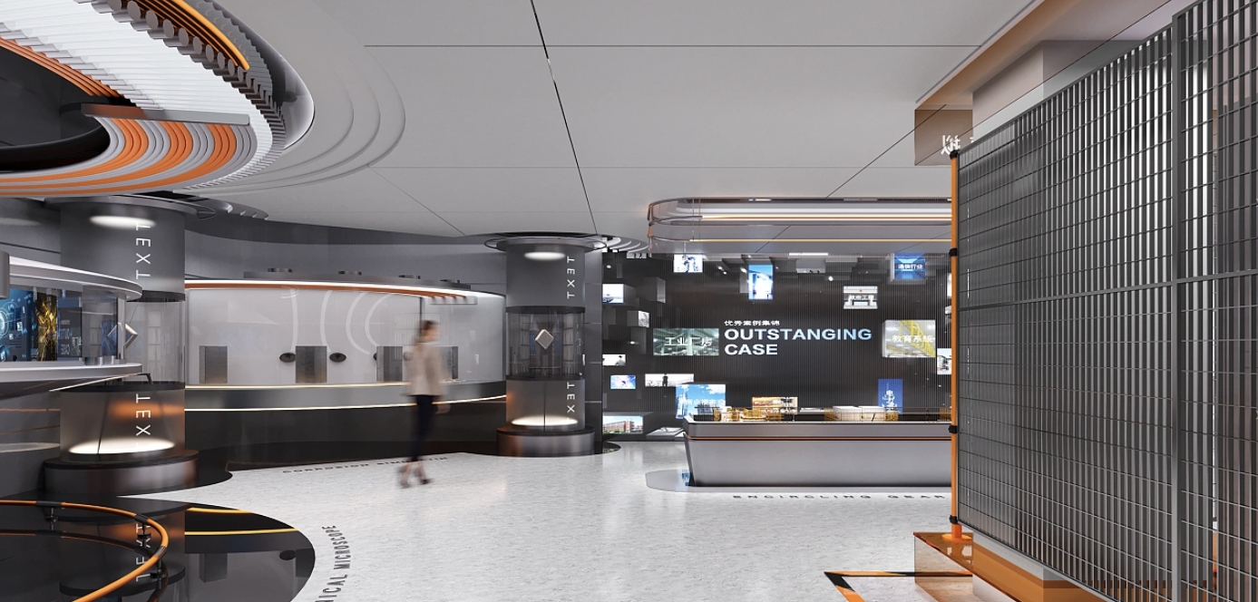 干細胞科普展館設計—平面布局設計：強調空間形式平穩、舒展與時序性 | 思威圖數字