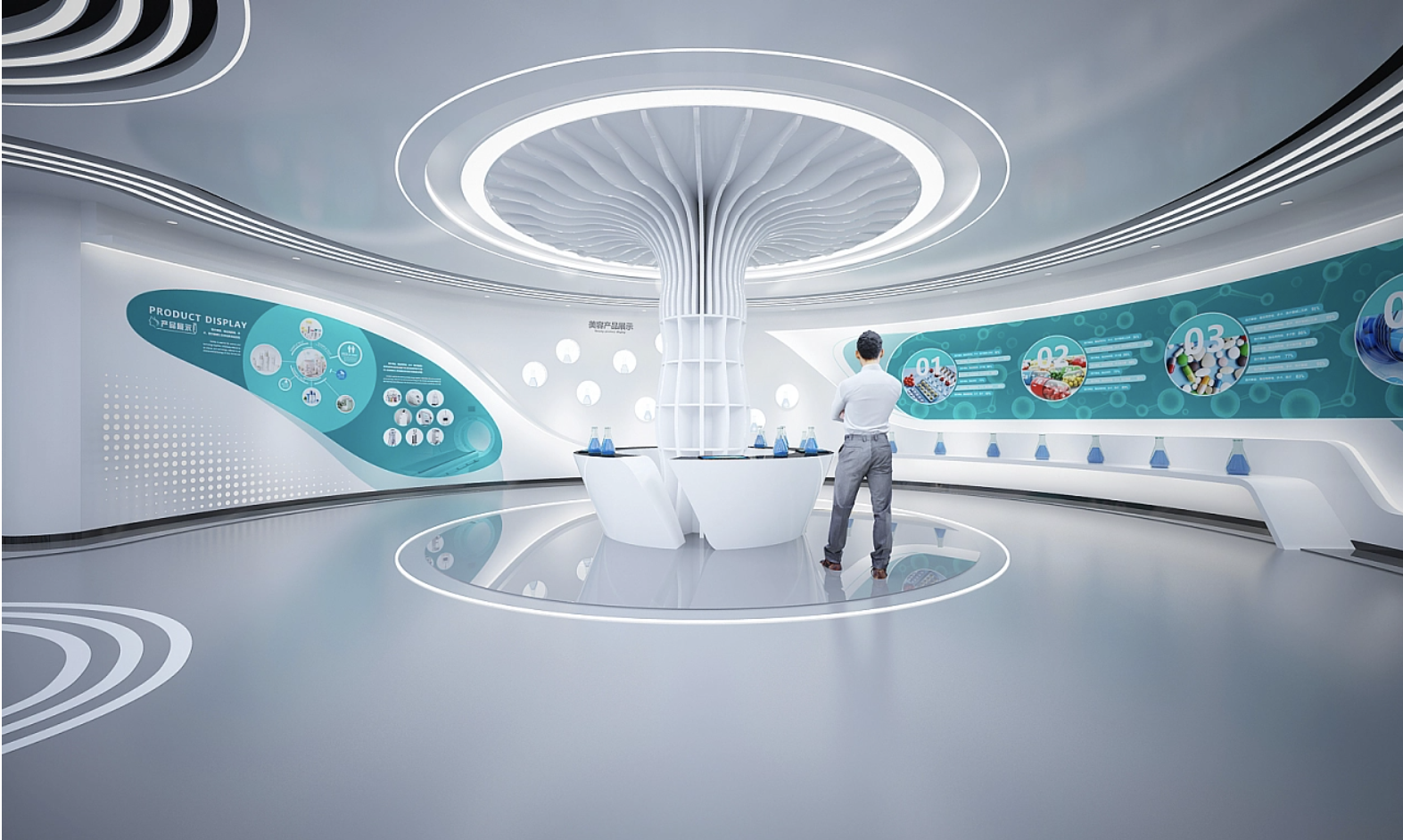 干細胞展廳設計：用“時光隧道”讓冷科技傳遞生命溫度｜再生醫學展廳｜生物科技展廳｜抗衰老展廳｜長壽醫學展廳｜基因密碼展廳