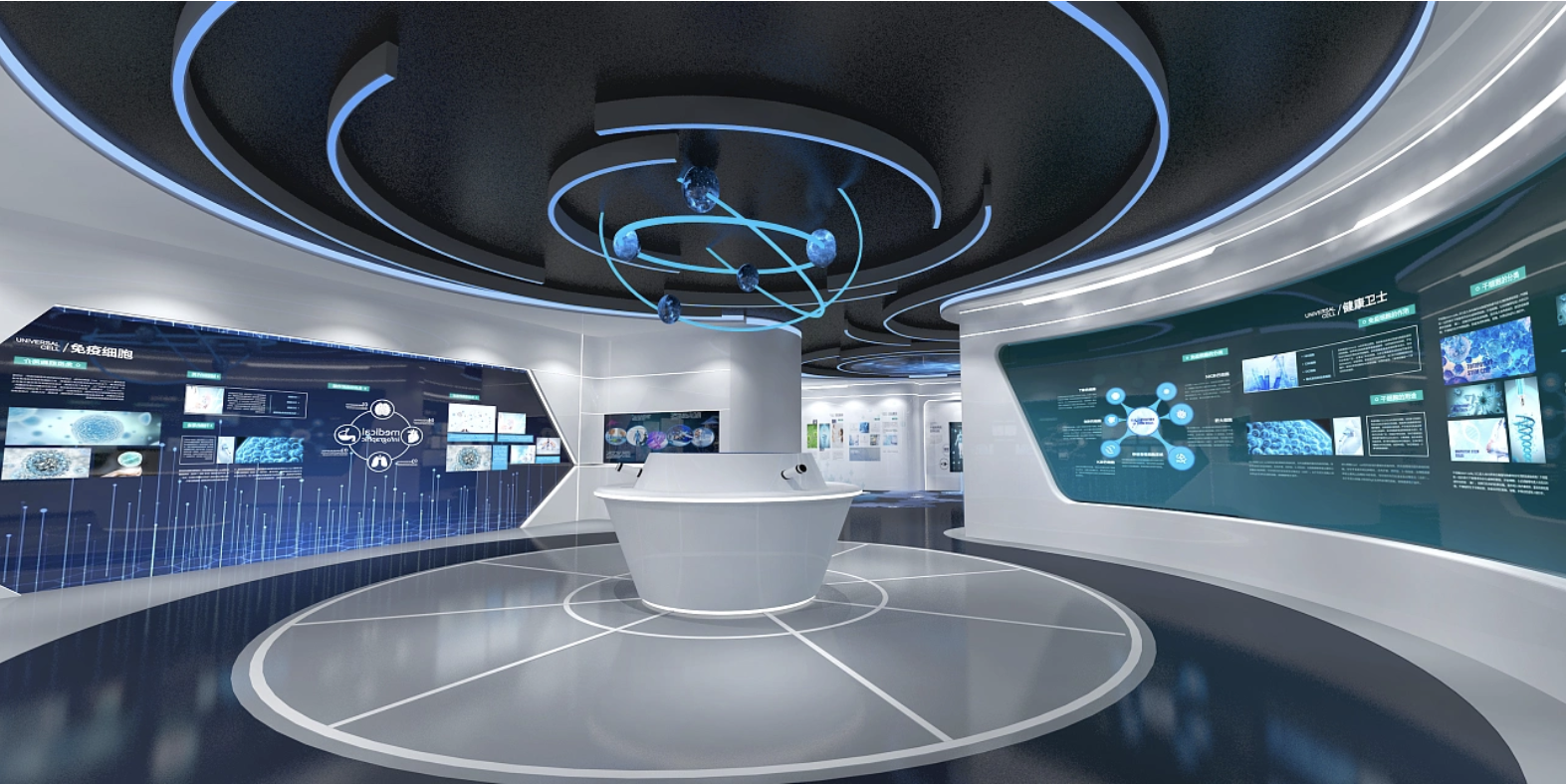 干細(xì)胞科普館設(shè)計(jì)—思威圖數(shù)字干細(xì)胞展廳裝修上可以加入更多的科技元素，以吸引更多的觀眾